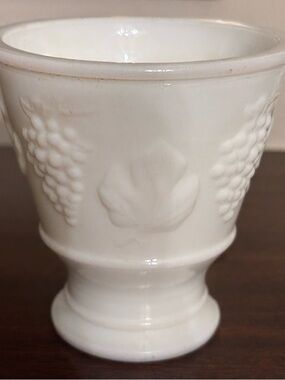 1965 Keen White Milk Glass Cup Vase